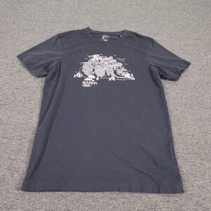 Rab Shirt Mens Medium Blue Banff Mountain Festival Graphic Tee Organic Cotton